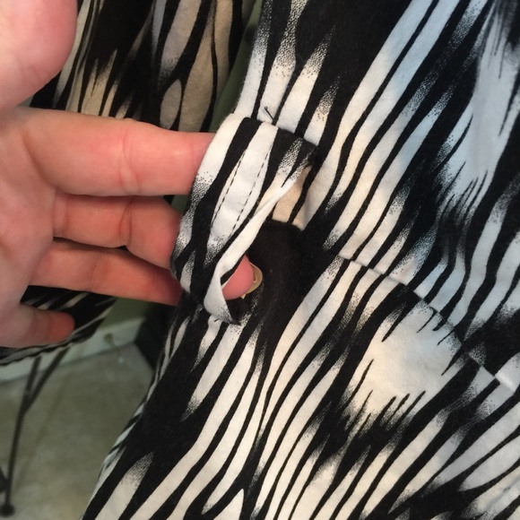 Cato Black/White Geo Print Jacket/Tunic Size M - Picture 6 of 8